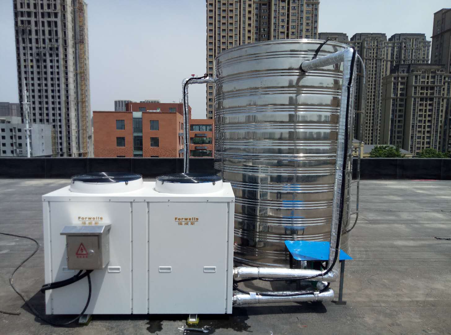 河南學(xué)校用空氣能熱水器，四季恒溫